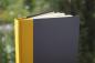 Preview: Writing and notebook black, with curry linen